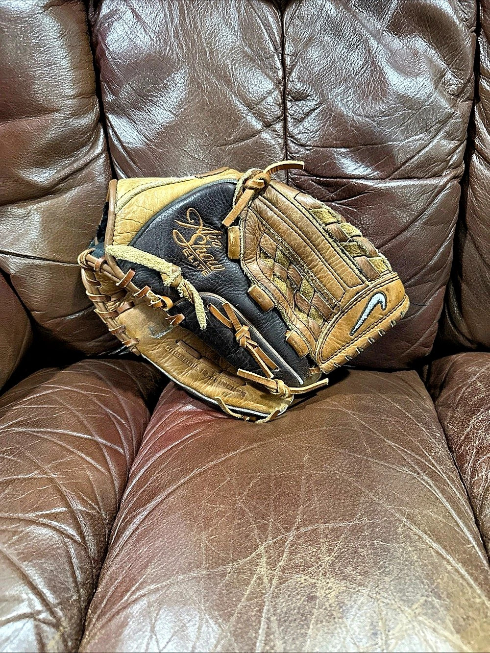 Nike Show Elite Baseball Glove Brown & Black 12inch